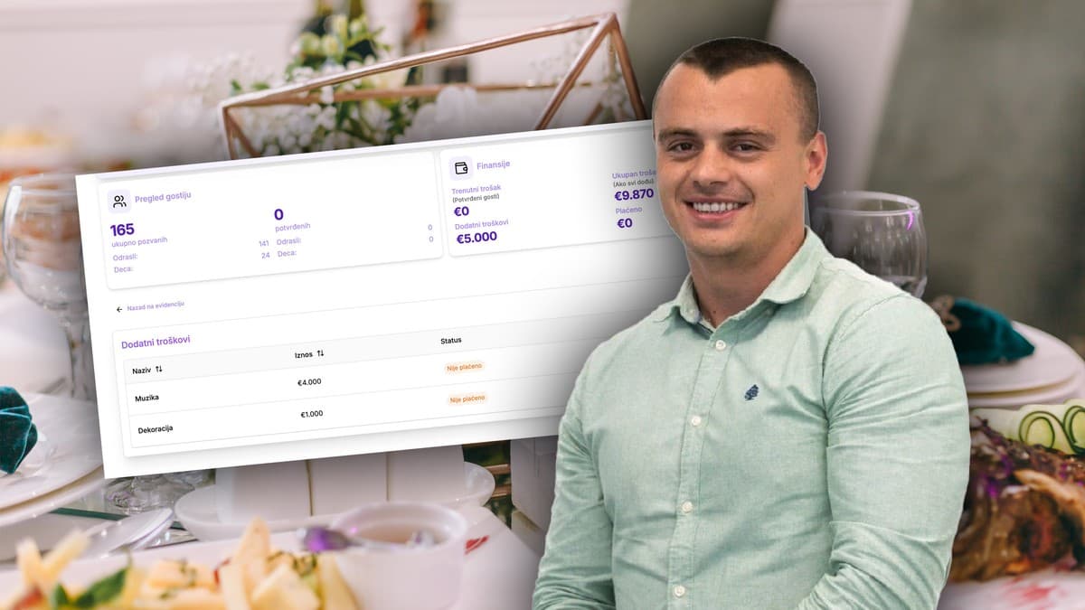 Ivan Milićević speaking about WeddList for Blic Biznis